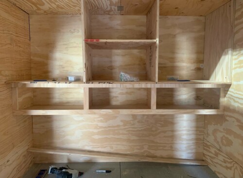 Inside cabinet work